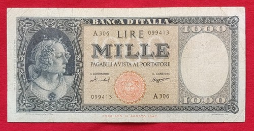 Mille lire ornata perle - mille, di
