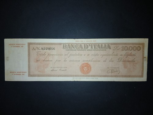10000 lire titolo - 10000,
