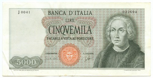 5000 lire cristoforo - 5000, i