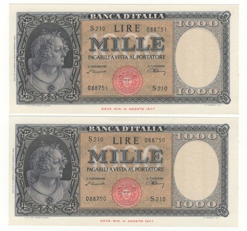 1000 lire italia ornata - 1000, di