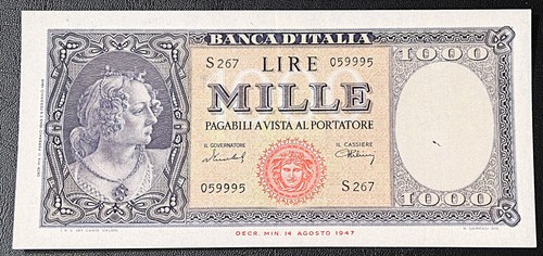 1000 lire italia ornata - italia, di