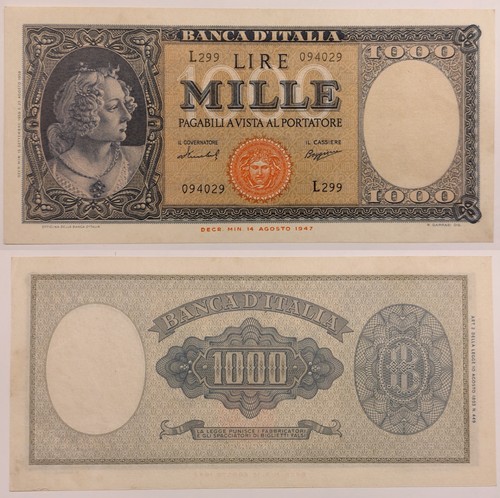 Repubblica italiana 1 - italiana, 1.000