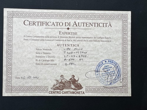 1000 lire italia ornata di - 1000,