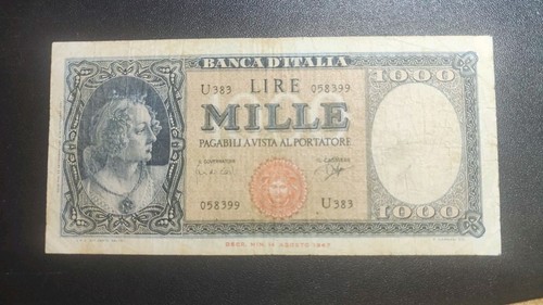 1000 lire medusa - medusa, 1961