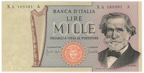 1000 lire giuseppe verdi - 1000,