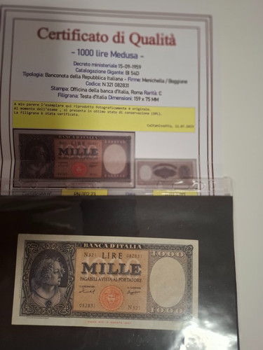 1000 lire medusa - lire,