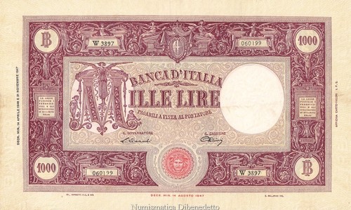 Repubblica 1000 lire - -,