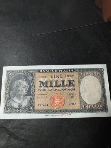 Banconota 1000 lire - lire, medusa