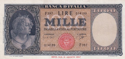 Repubblica italiana 1000 - -,
