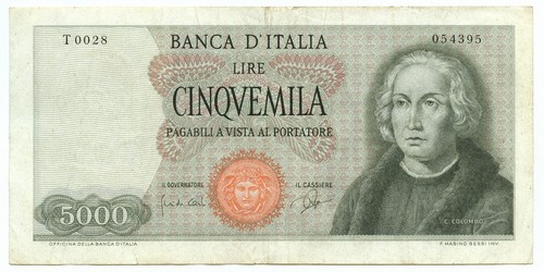 5000 lire cristoforo - cristoforo, i