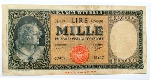 Banconota 1000 lire - 1000,