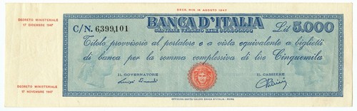 5000 lire titolo - 5000,
