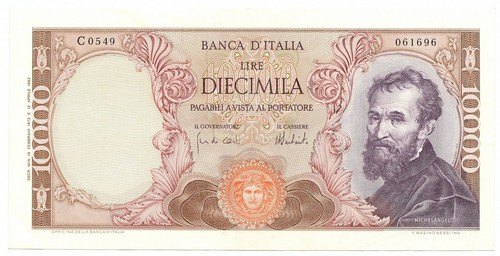 10000 lire banca italia - 10000,