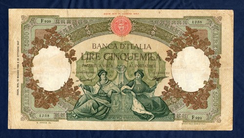 5000 lire regina del - regina, mare