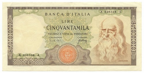 50000 lire banca italia - 50000,