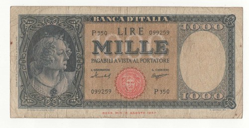 1000 lire italia - lire, ornata