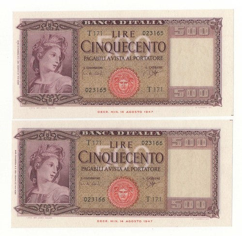 500 lire italia ornata - 500,