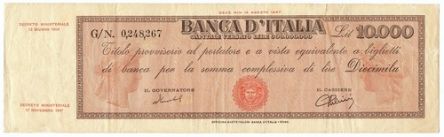 10000 lire titolo - lire,