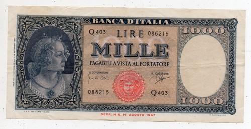 1000 lire medusa mille - 1000,