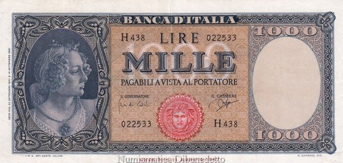 Repubblica italiana 1000 - italiana,