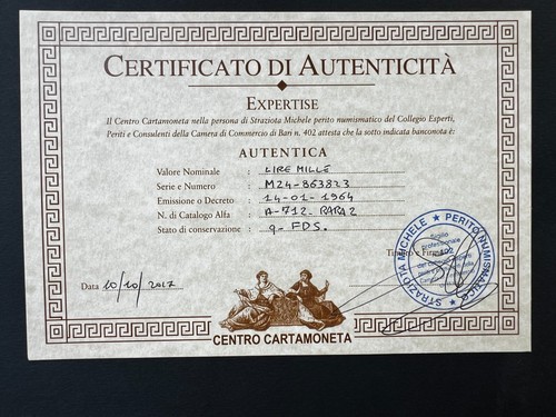 Superba 1000 lire - superba, giuseppe