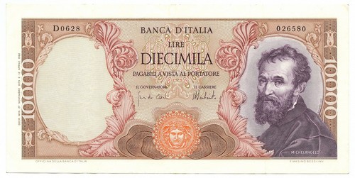 10000 lire banca italia - 10000, d'italia
