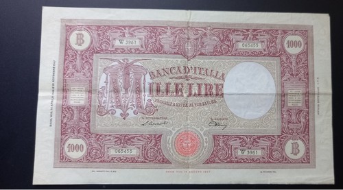 Rara banconota lire 1000 - rara,