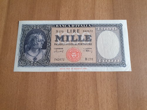 Banconota 1000 lire medusa - banconota,