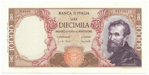 10000 lire banca italia - banca, d'italia
