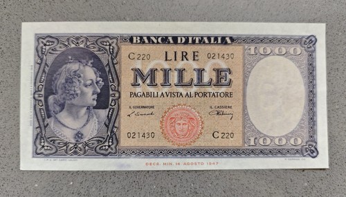 Banconota 1000 mille - banconota, lire