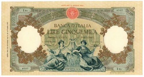 5000 lire capranesi - 5000,
