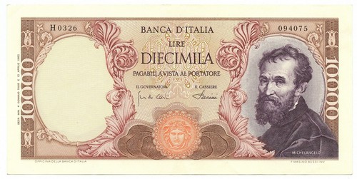 10000 lire banca italia - 10000,