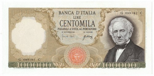 100000 lire alessandro manzoni - lire,