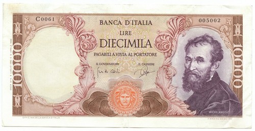 10000 lire banca italia - lire,