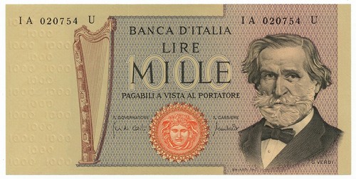 1000 lire giuseppe verdi - 1000, ii