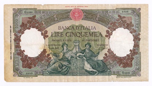 Repubblica lire 5000 regine - lire,