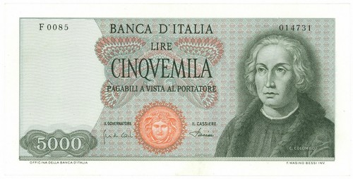 5000 lire cristoforo - colombo, i