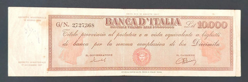 10000 lire titolo - 10000,