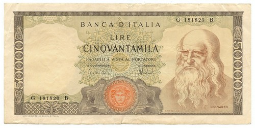 50000 lire banca - 50000,