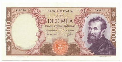 10000 lire banca - 10000, d'italia