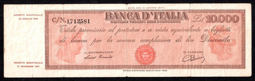 10000 lire titolo provvisorio - 10000,